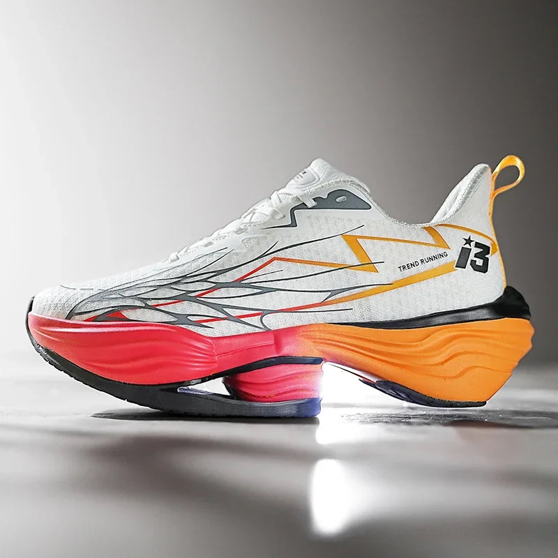 Men's Running Shoes Couple Trainer Race Sneakers Mesh Outdoor Breathable Jogging Cushioning Non-Slip Luxury shoes Off-road Shoes