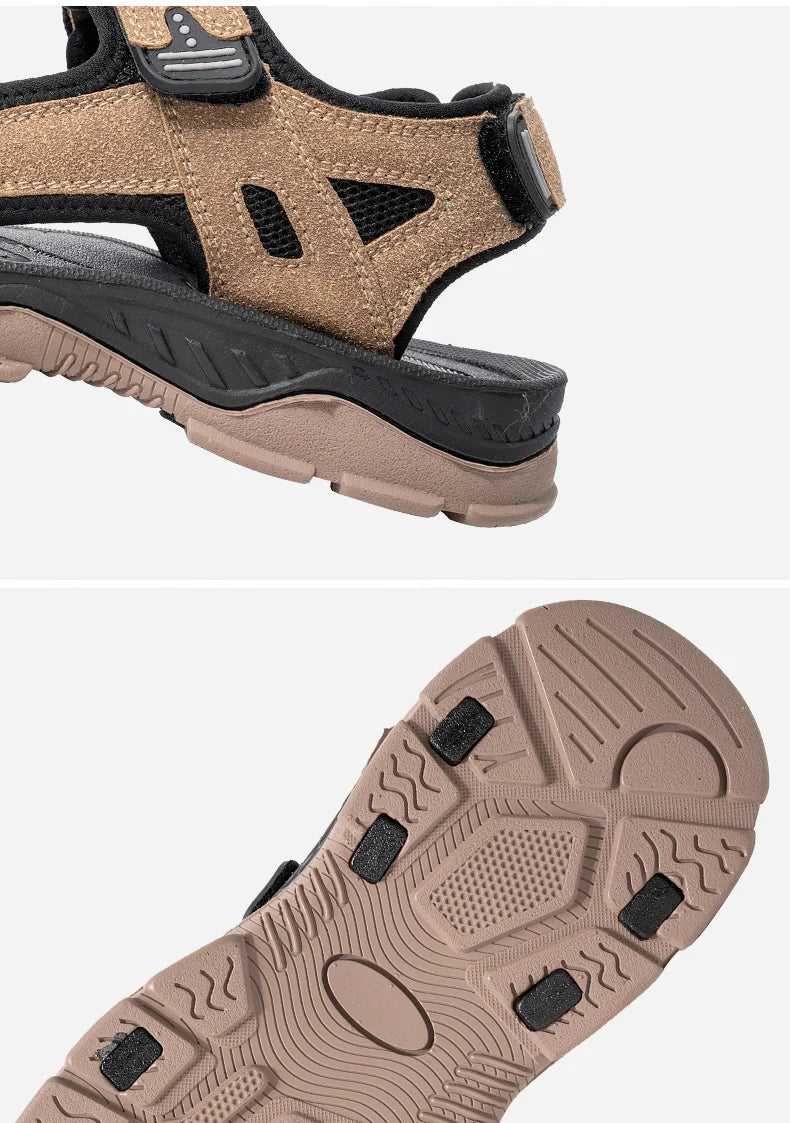 Men's Summer Beach Sandals Holiday Breathable Water Shoes Male Retro Comfortable Quick Drying Casual Sandals