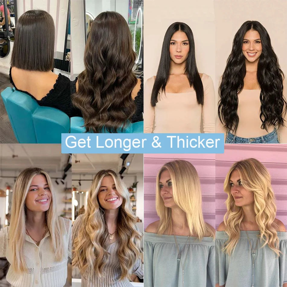 Tape In Hair Extensions Remy 100 Human Hair Straight Seamless Skin Weft Tape Hair Extensions Natural Black Hair For Women