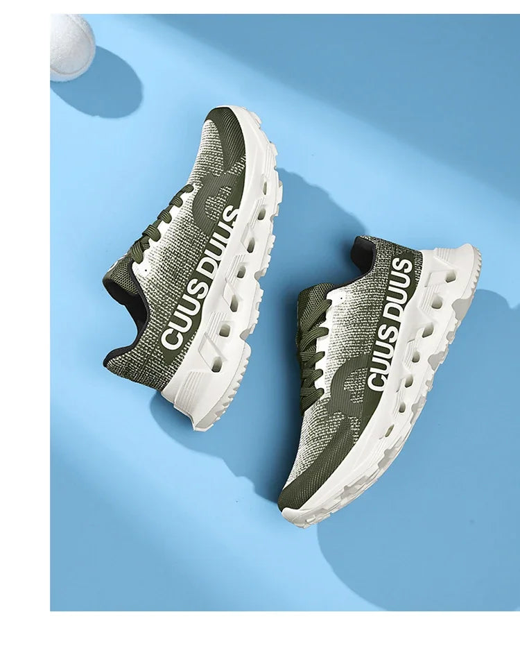 Men's Running Shoes Outdoor Couple Trainer Race Sneakers Off-road Shoes Cushioning Jogging Non-Slip Breathable Mesh Luxury Shoes