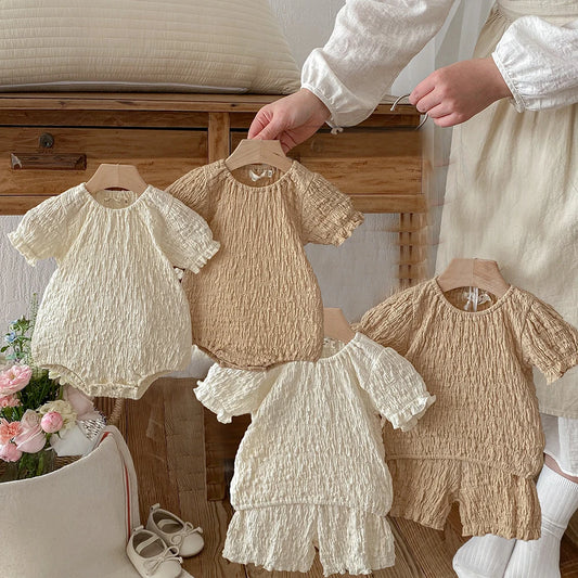 Baby Boys T-shirt Summer Set Fashion Kids Clothes Short sleeve Vacation Casual Wear Cotton Tops Shorts Suit Children's clothing