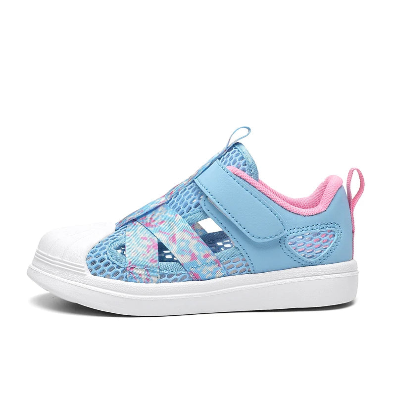 Kids Casual Shoes Girls Design Breathable Lightweight Sneakers for Walking Running Non-Slip Children Sneakers