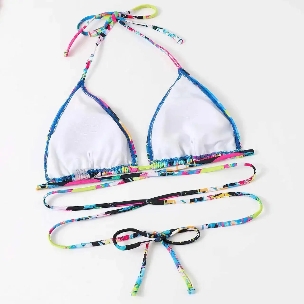 Sexy Printed 4 Piece Bikinis Women Push Up Swimwear With Wrap Long Sleeve Skirt Swimsuit Bathing Suit Beach Wear Female