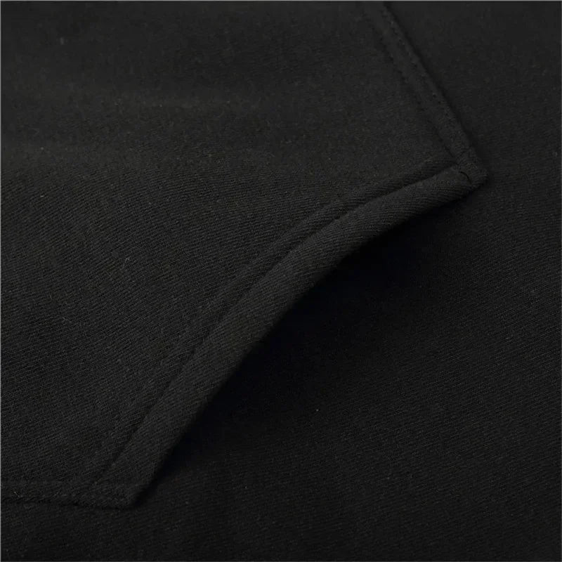 2025 hot trend men's casual hooded sweatshirt with drawstring comfortable long sleeved top suitable for autumn and winter
