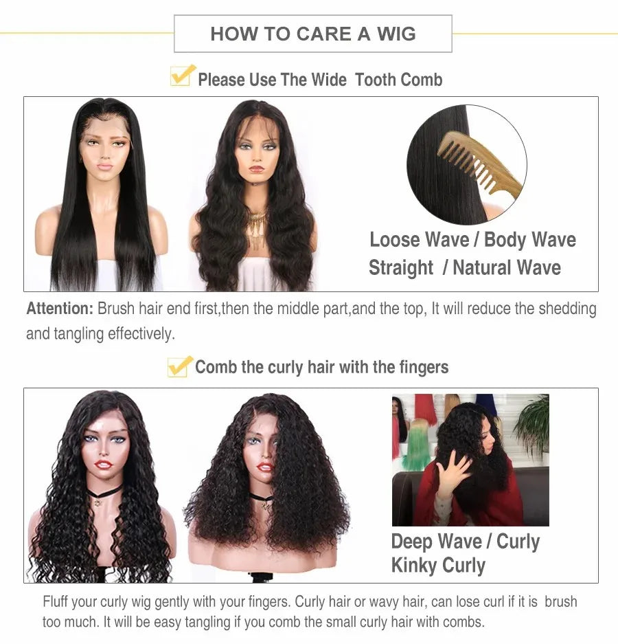 Invisiable Knots Wig for Women 22inch Real Virgin European Human Hair Wig HD Lace with Fabric Natural Hairline Soft Breathable