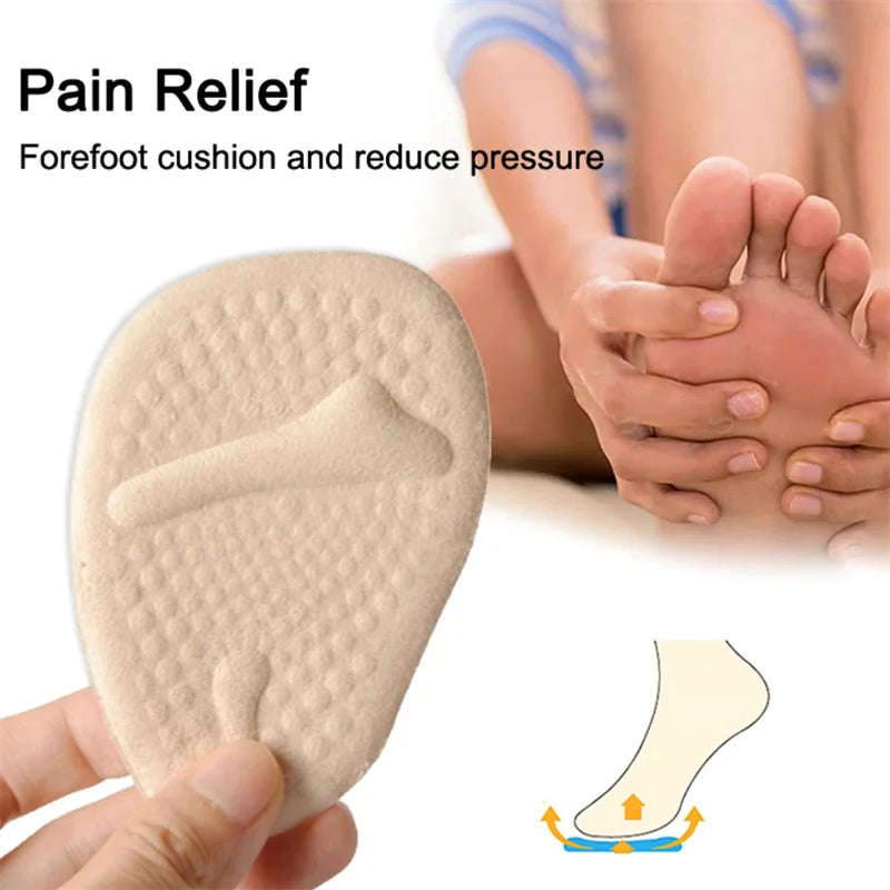 Silicone Forefoot Insert Metatarsal Pads for Women High Heels Sandals Non-slip Ball of Foot Cushions Pads for Feet Pain Relief