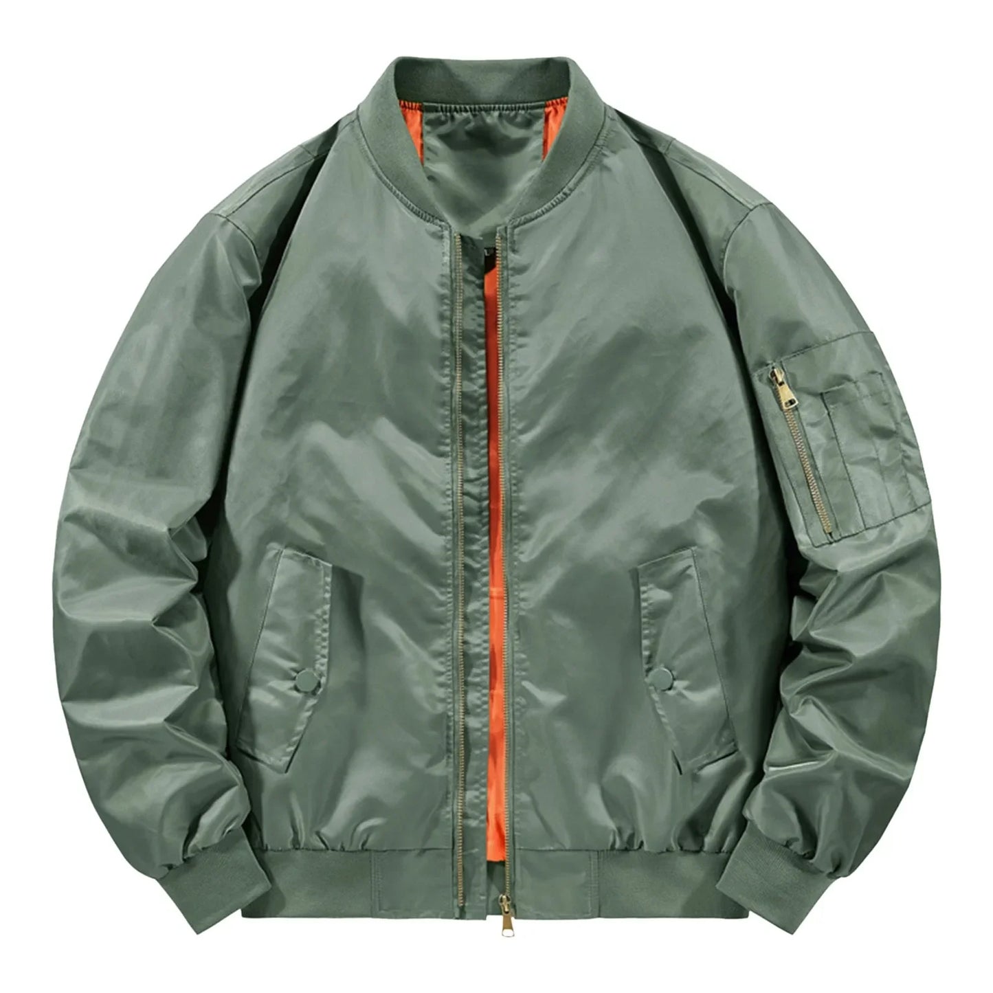 Mens Bomber Jacket  New Spring Autumn Male Baseball Jackets Pilot Men Outwear Army Green Coat Zipper Men'S Tactical Uniform
