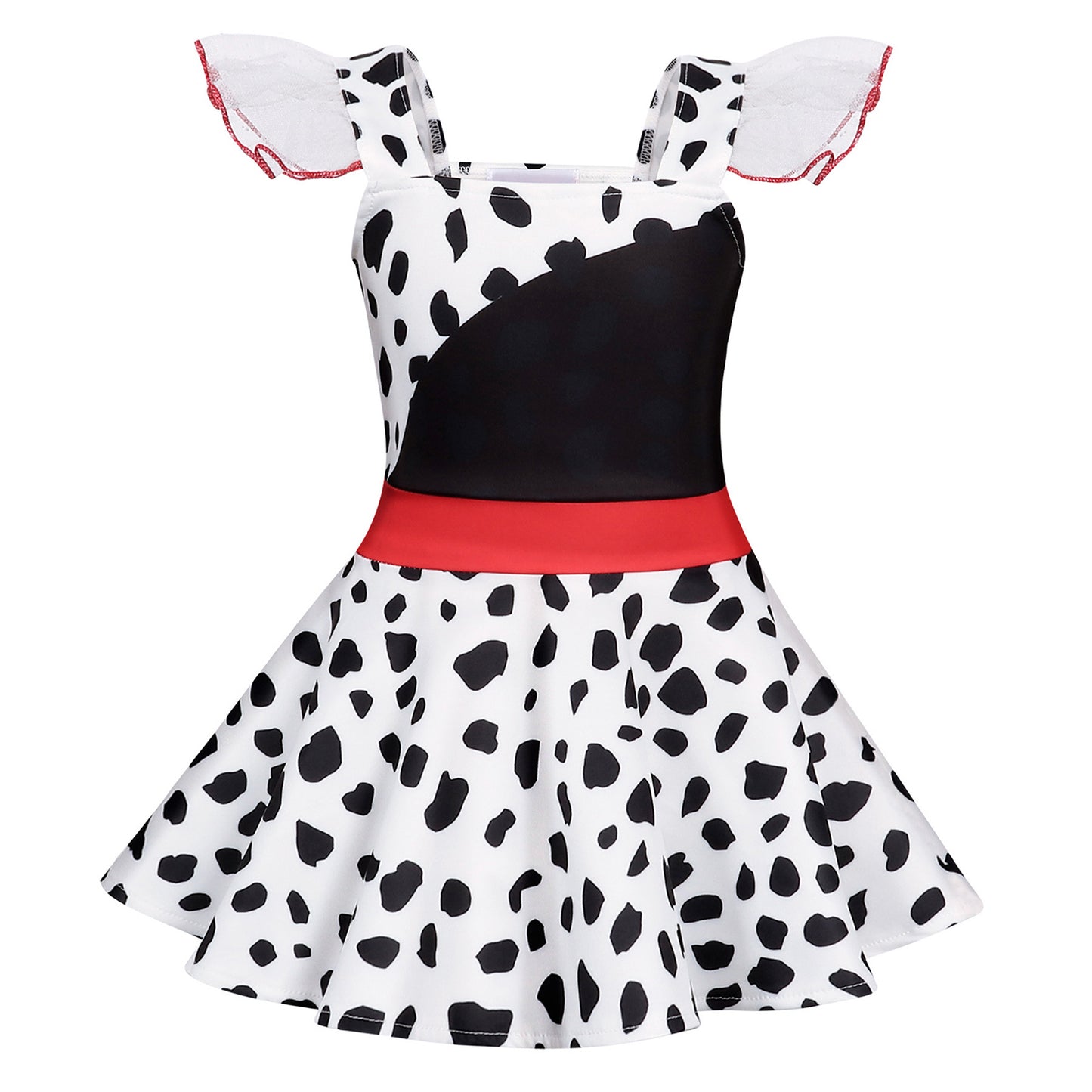 Todder Girls Casual Dress Costume for Kids Princess Dress Up Ruffle Sleeve Cosplay Dresses Movie Character Outfits