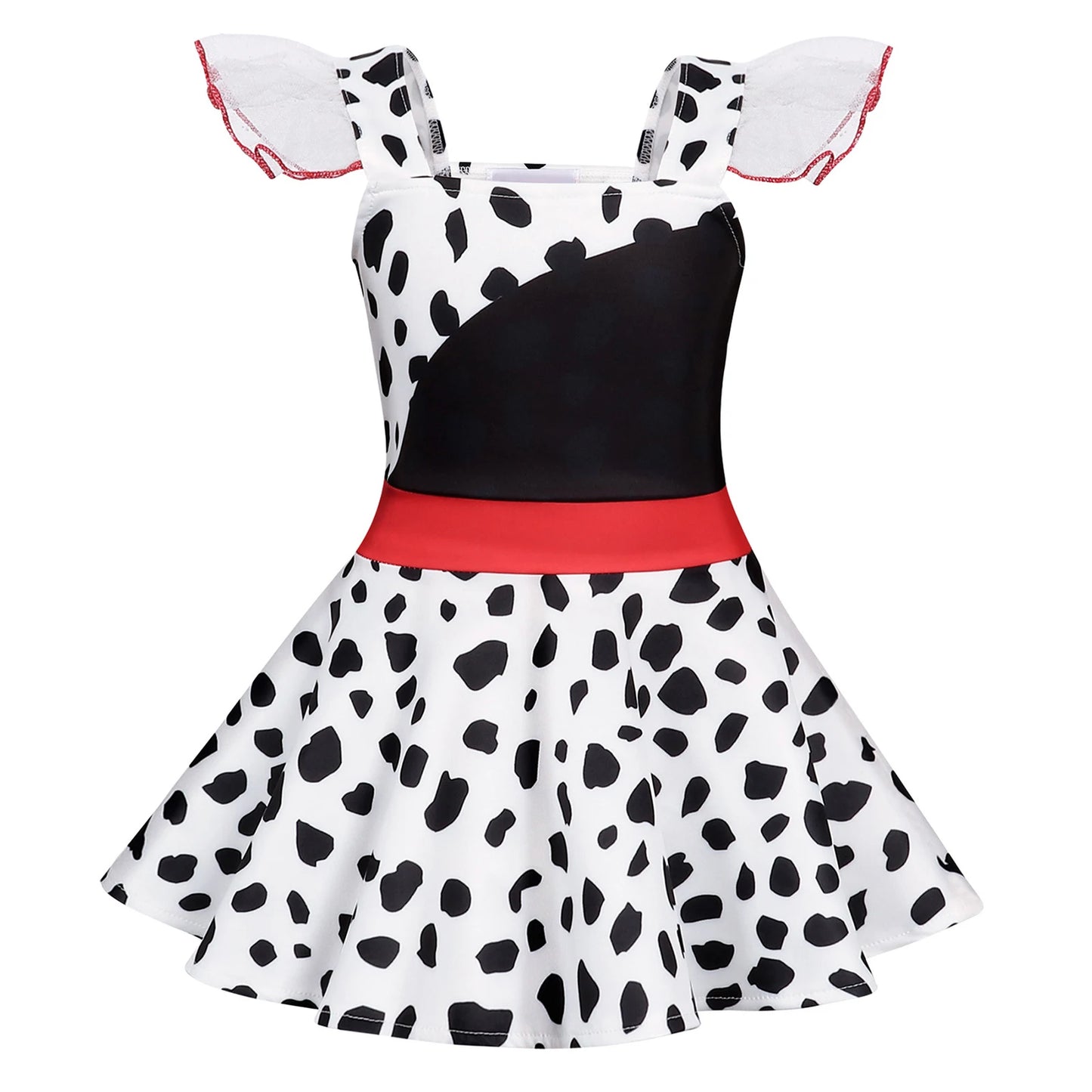 Todder Girls Casual Dress Costume for Kids Princess Dress Up Ruffle Sleeve Cosplay Dresses Movie Character Outfits