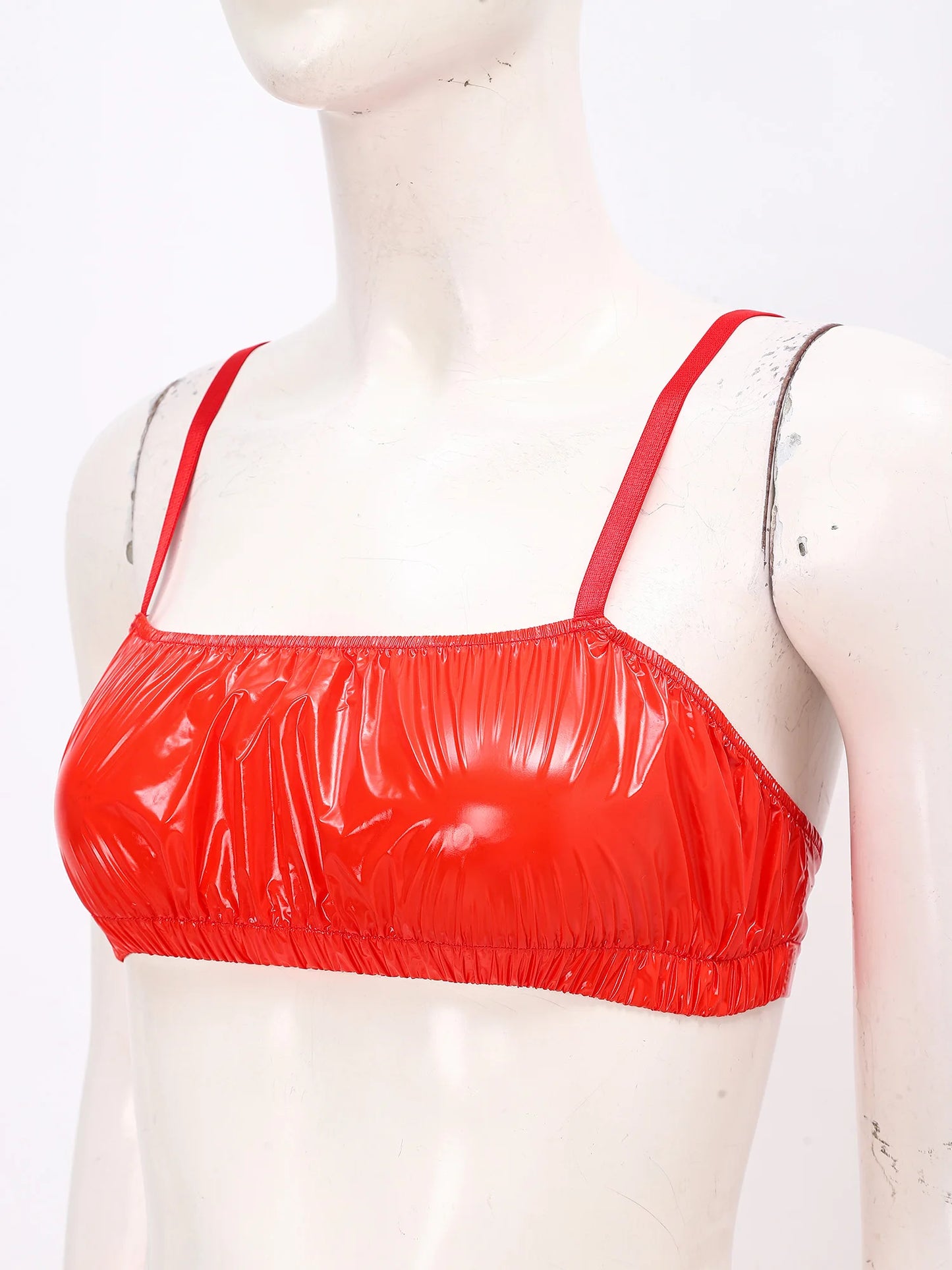 Women Waterproof Bikini Set Swimsuit Bathing Suit No-pad Bra Top with Swim Shorts for Beach Pool Sunbathing Nightwear Clubwear