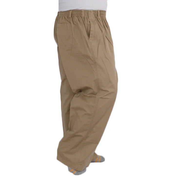 Plus size 8XL 11XL 12xl middle-aged men's summer thin elastic band high waist cotton casual trousers Dad oversize 9XL 8XL 7XL
