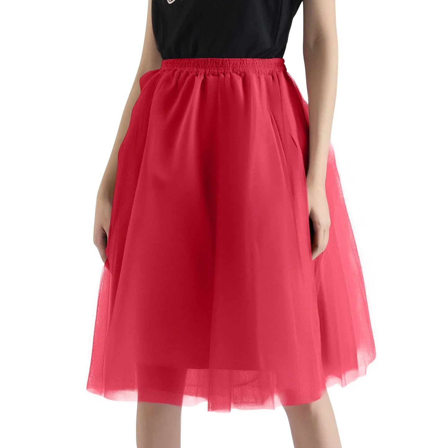 Tutu Skirt For Women 50s Skirt Retro Party Tulle Ballet Rockabilly Petticoat Underskirt Dance Dress Cosplay Mesh Skirt