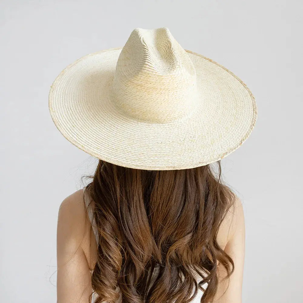 Raffia straw hat women's bohemian straw hat women's vacation sun hat beach summer vacation jazz hat Panama sun hat BAZAARHUBO