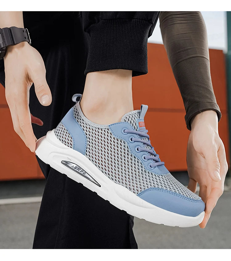 New Summer Sports Shoes for Men, Versatile Low-Top Trendy Running Shoes, Casual Mesh Fashion Shoes Suitable for Outdoor Sports