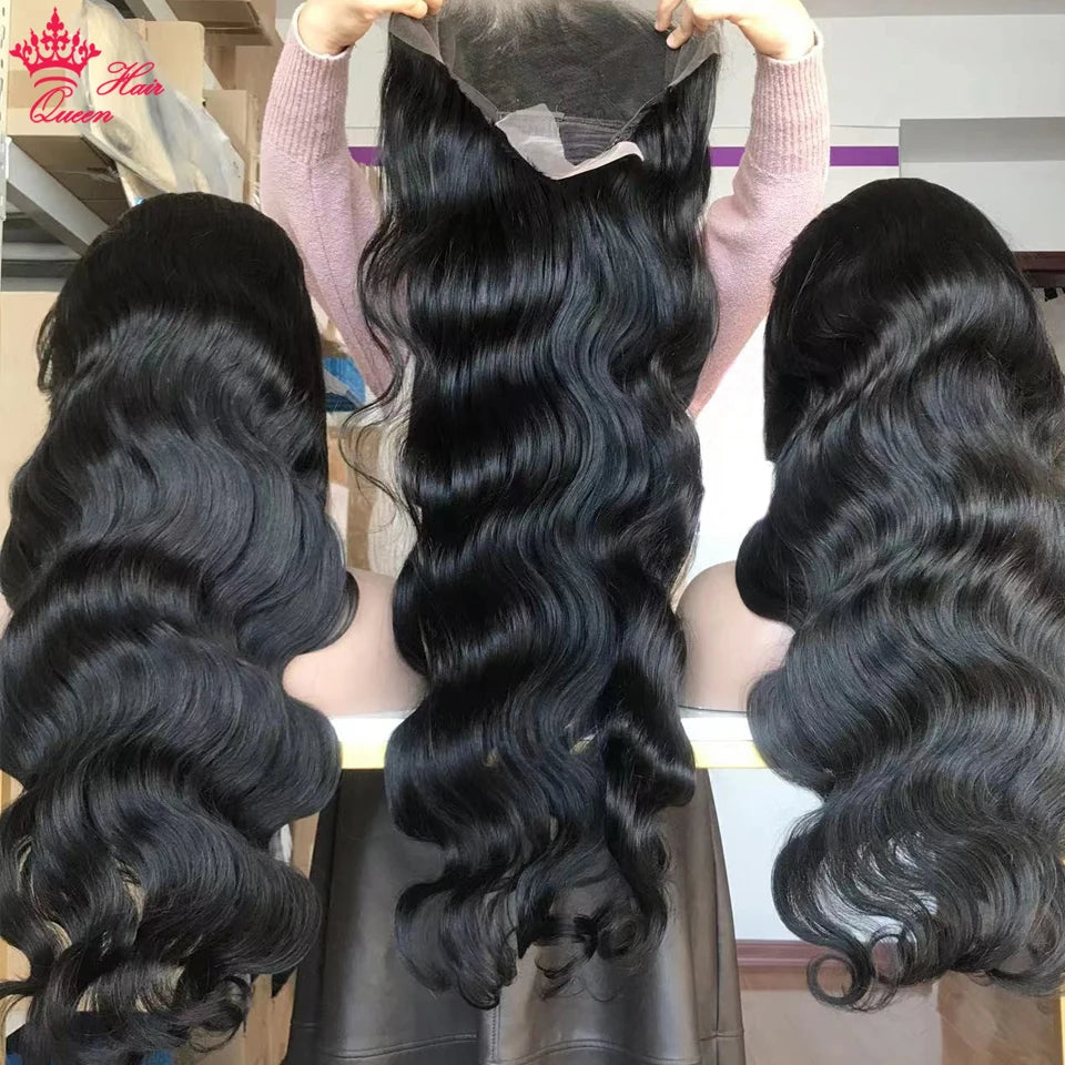 Real Invisible HD Lace Wigs Raw Human Hair FULL Frontal Wig Body Wave 13x6 13x4 5x5 6x6 7x7 Closure Pre Plucked Wigs Queen Hair
