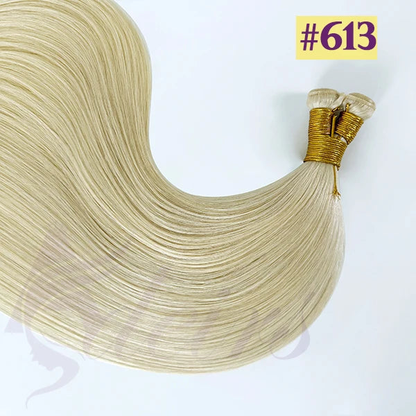 ADEIRS Genius Wefts Extensions Hair Bundles Brown Blonde 100% Real Human Hair Straight Remy Hair Invisible can Curly