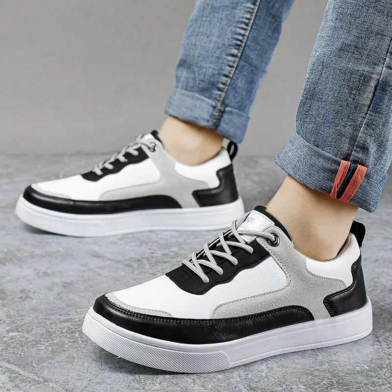 Trend Men's Casual Sneakers Lightweight Flat Shoes Comfortable Non Slip Running Shoes Soft Sole Vulcanized Shoes for Men Zapatos