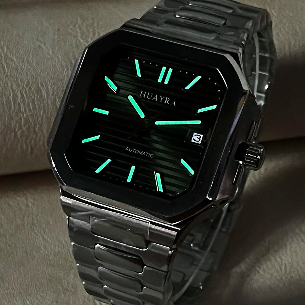 New 2025 38mm Classic Men's Mechanical Fashion Watch Luminous Sapphire Crystal NH35 Movement Waterproof