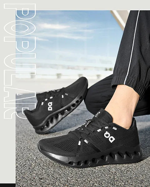 Spring new men's sports shoes breathable mesh shoes casual shoes outdoor running shoes with cushioning and lightweight design