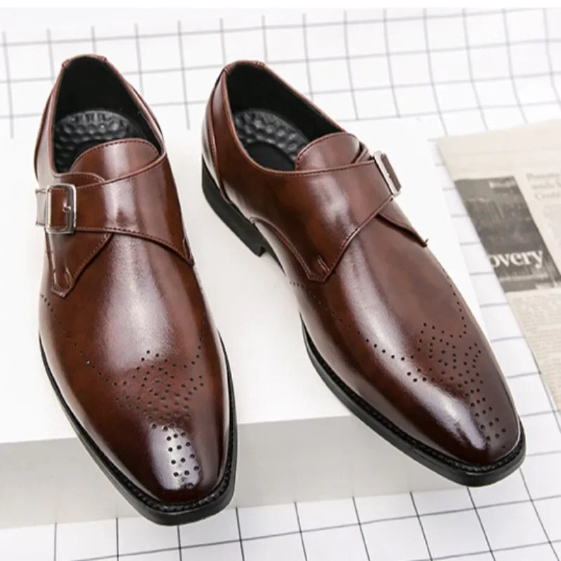 Designer Men's Shoes Classic Business Office Dress Shoe High Quality Casual Leather Shoes for Men Luxury Wedding Shoes Loafers