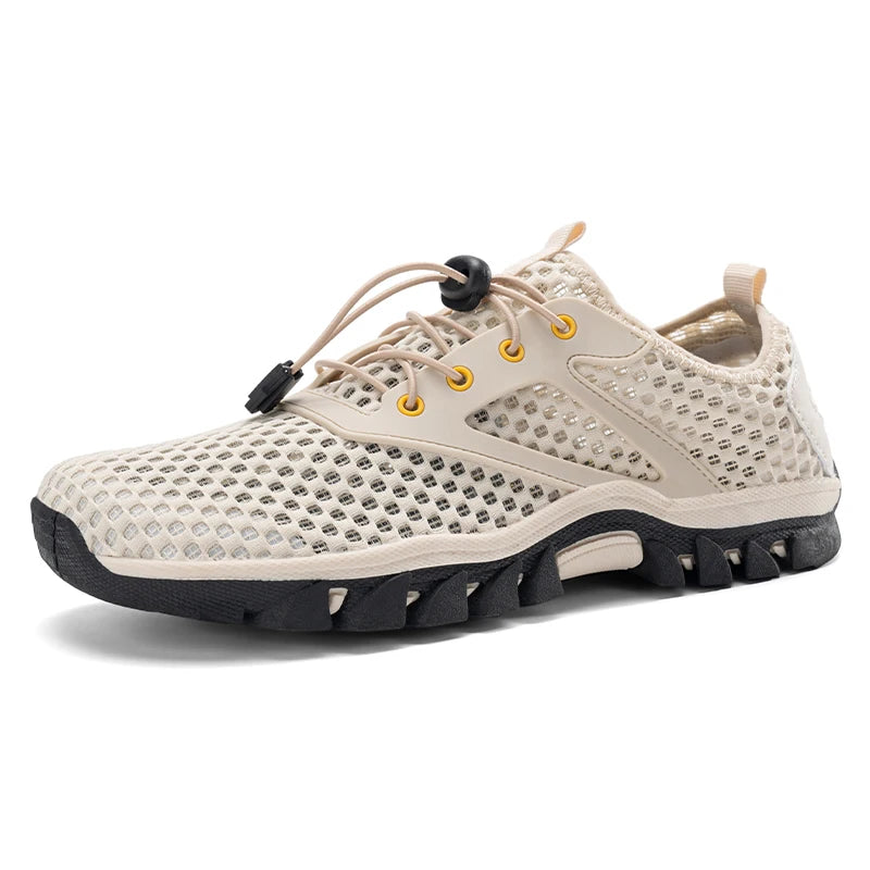 Breathable Mesh Men's Sneakers Outdoor Shoes For Men Summer Hiking Shoes Big Size 39-47 Wading Shoes Athletic Walking Shoes