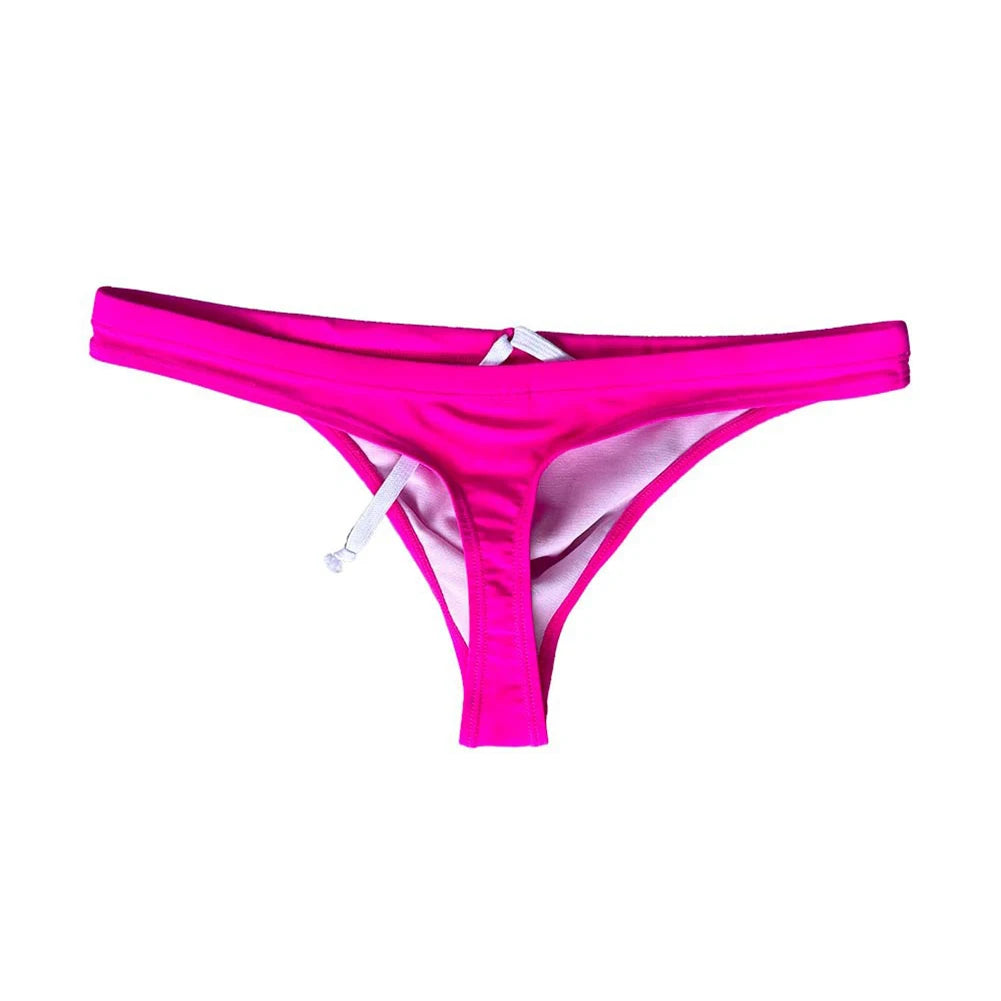 Sexy Mens Low Waist Men's Panties Swim Thong Beach Swimsuit Bikini Bathing Suit Swimwear Soft Underpants Men Brazilian Underwear