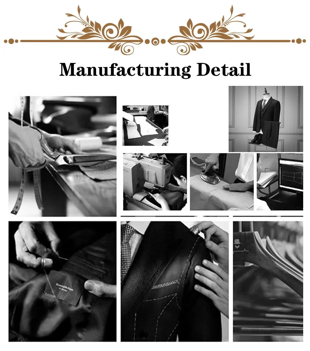 Men's Suit Tailored   2-Piece   Clothing Fashion Men's  Wedding Groom Suits Best Man Dinner Engagement Tuxedo