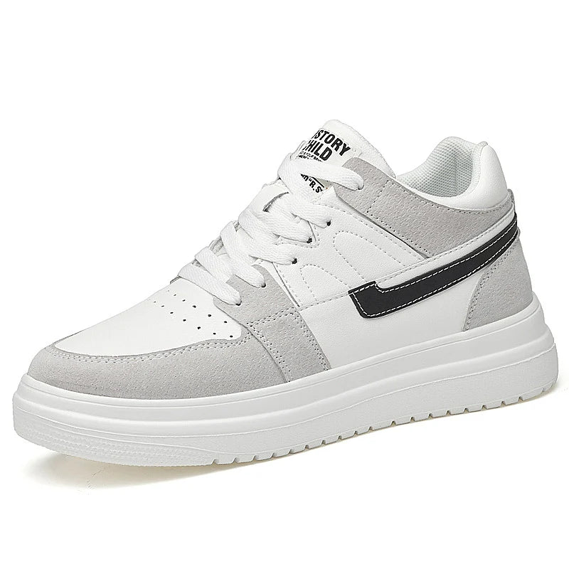 Genuine Leather Height Increasing Elevator Shoes Men Woman Height Increase Shoes 6cm 8cm 10cm Man Sneakers Sport Casual Shoes