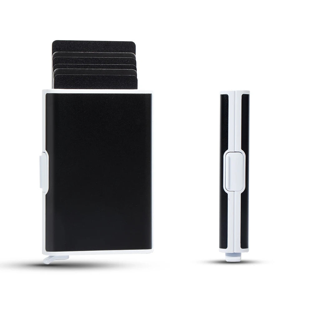 2023 Rfid Credit Card Holder Men Minimalist Coin Wallets Pop Up Metal Id Bank Cardholder Case Identification Card Holder Folders