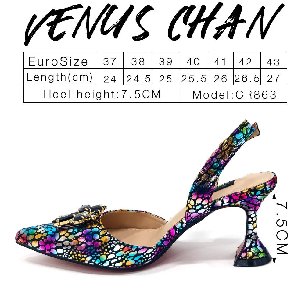 Italian Design African Ladies Party Shoes and Bag Nigerian Fashion Lace Mini Bags and High Heel Pointed Shoes