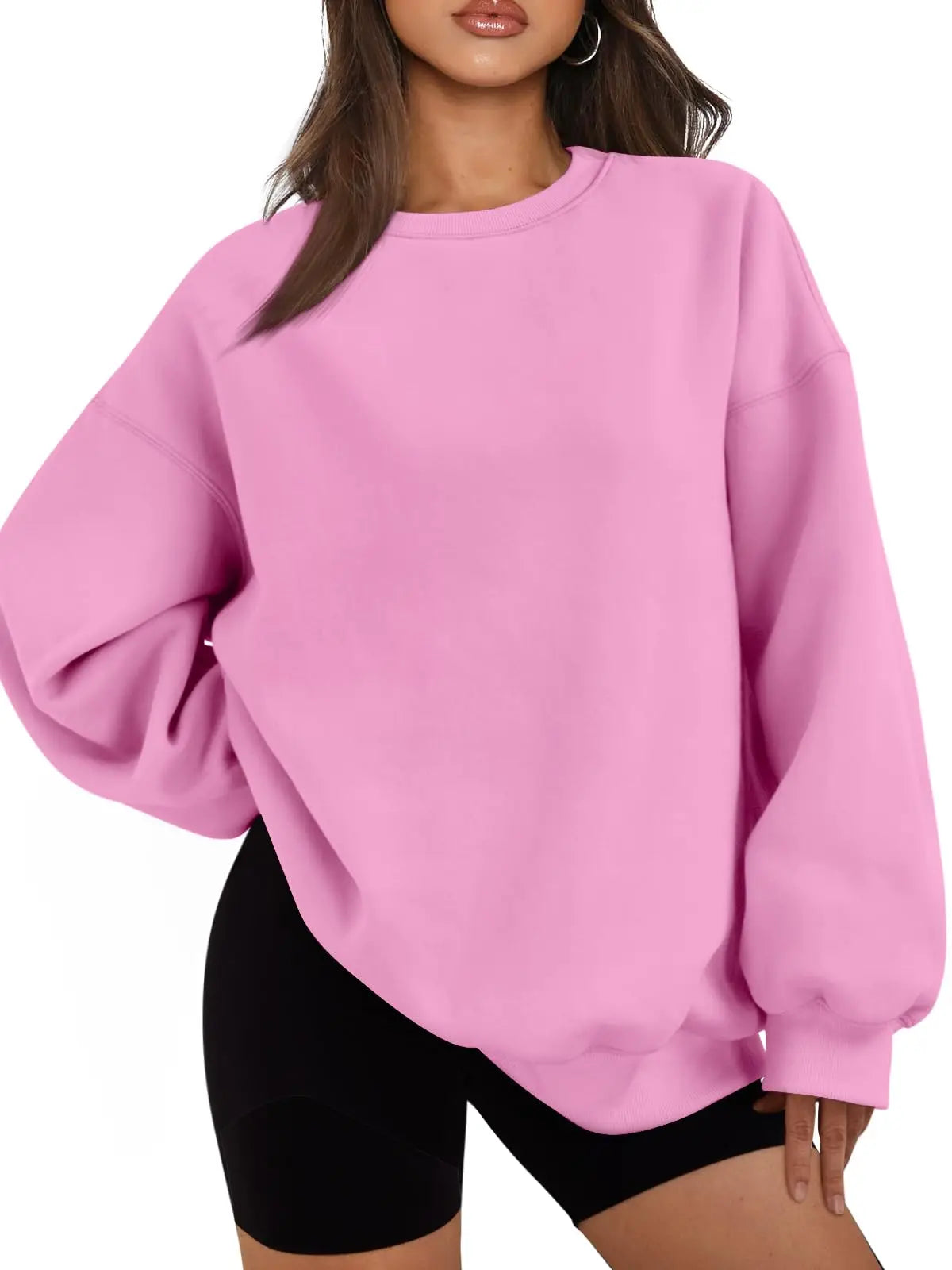 Oversized Cotton Hoodie Women Fleece Sweatshirt Casual Autumn Winter Pullover