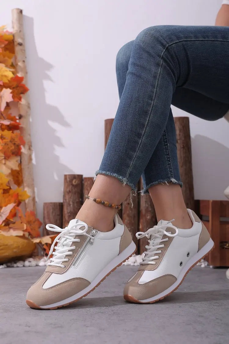 Roman Trendy Spring/Autumn Running Shoes Student Campus Flat Vulcanized Shoes Fashion Sneakers Casual Comfortable Round Head