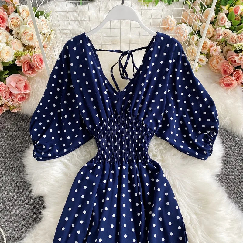 V Neck Sexy Dolman Sleeves Waist Slim Floral Print Jumpsuit Women Wide Leg Trousers Jumpsuit