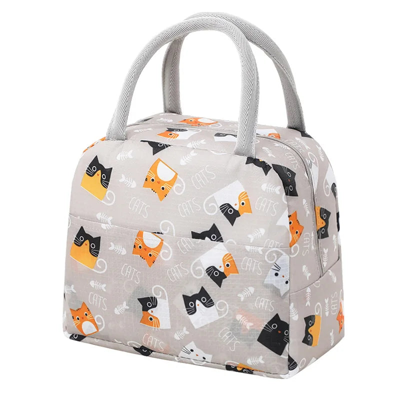 Portable Lunch Bags Thermal Insulation Lunch Box Storage Bag Children's School Lunch Box Bag Picnic Storage Large Capacity