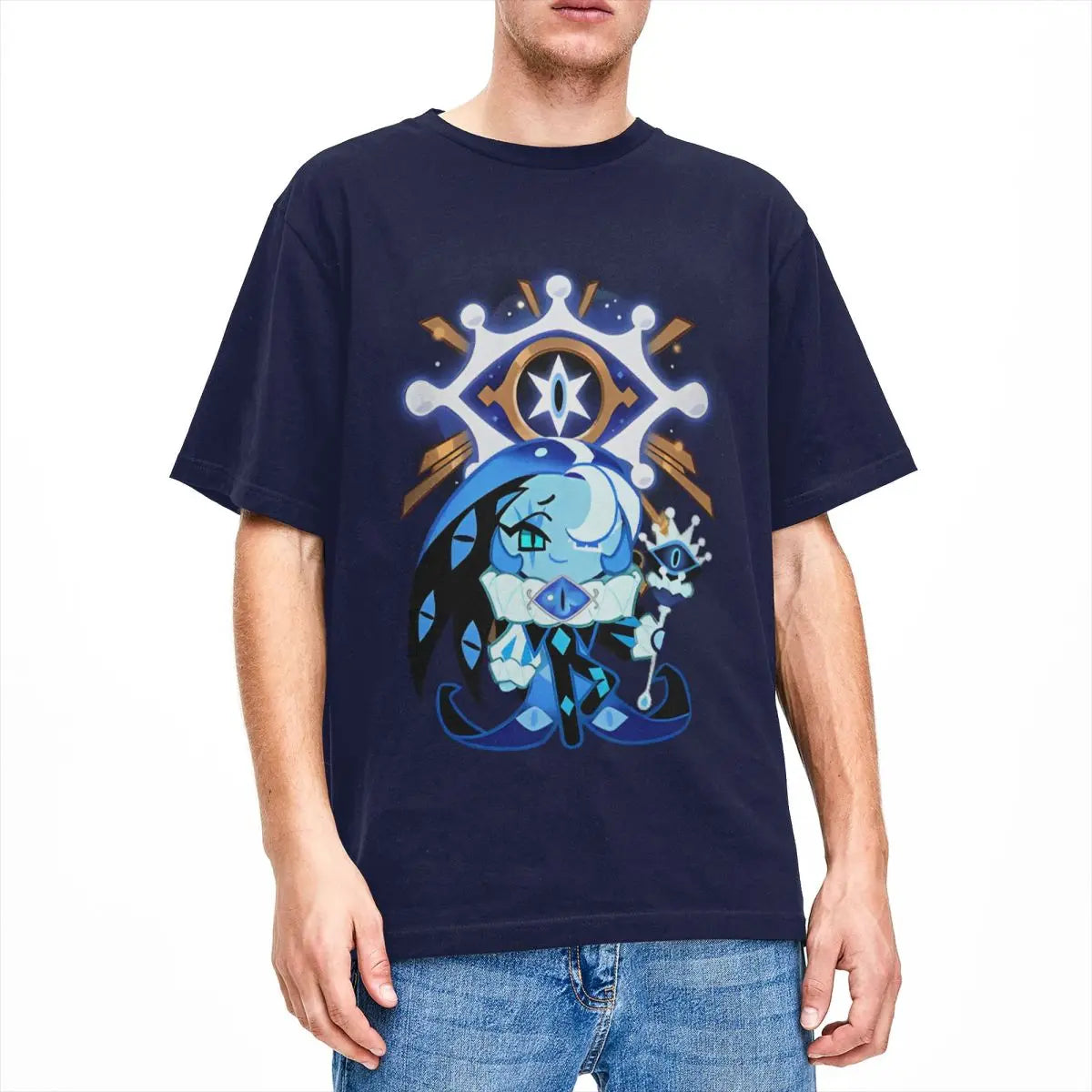 Shadow Milk Cookie Run Kingdom T Shirts Men Women 100% Cotton Leisure T-Shirts O Neck Cartoon Anime Tee Shirt Clothing Printed