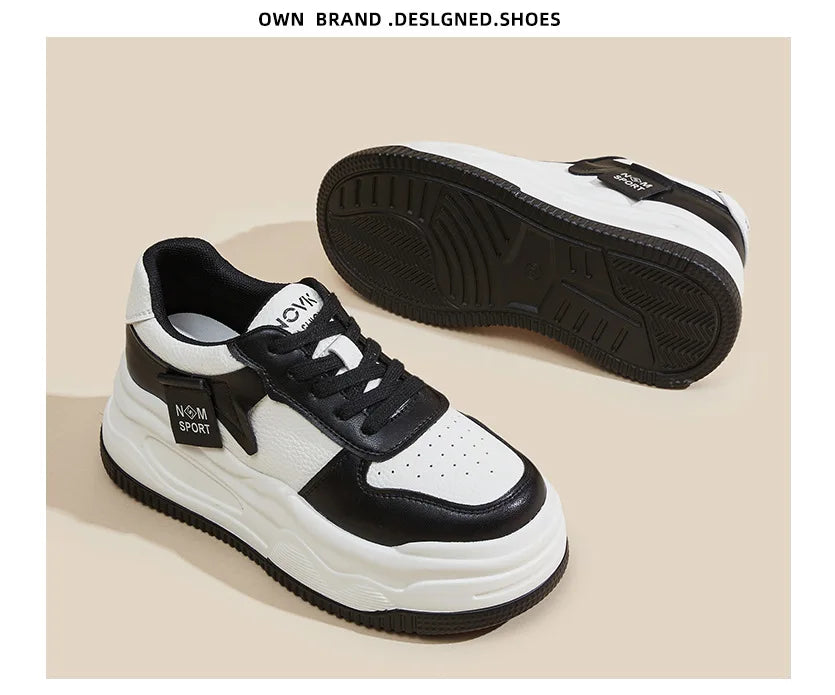 Fujin 8.5cm Genuine Leather Women Vulcanize Chunky Sneakers Women Summer Hidden High Heels Platform Wedge Summer Mesh Shoes