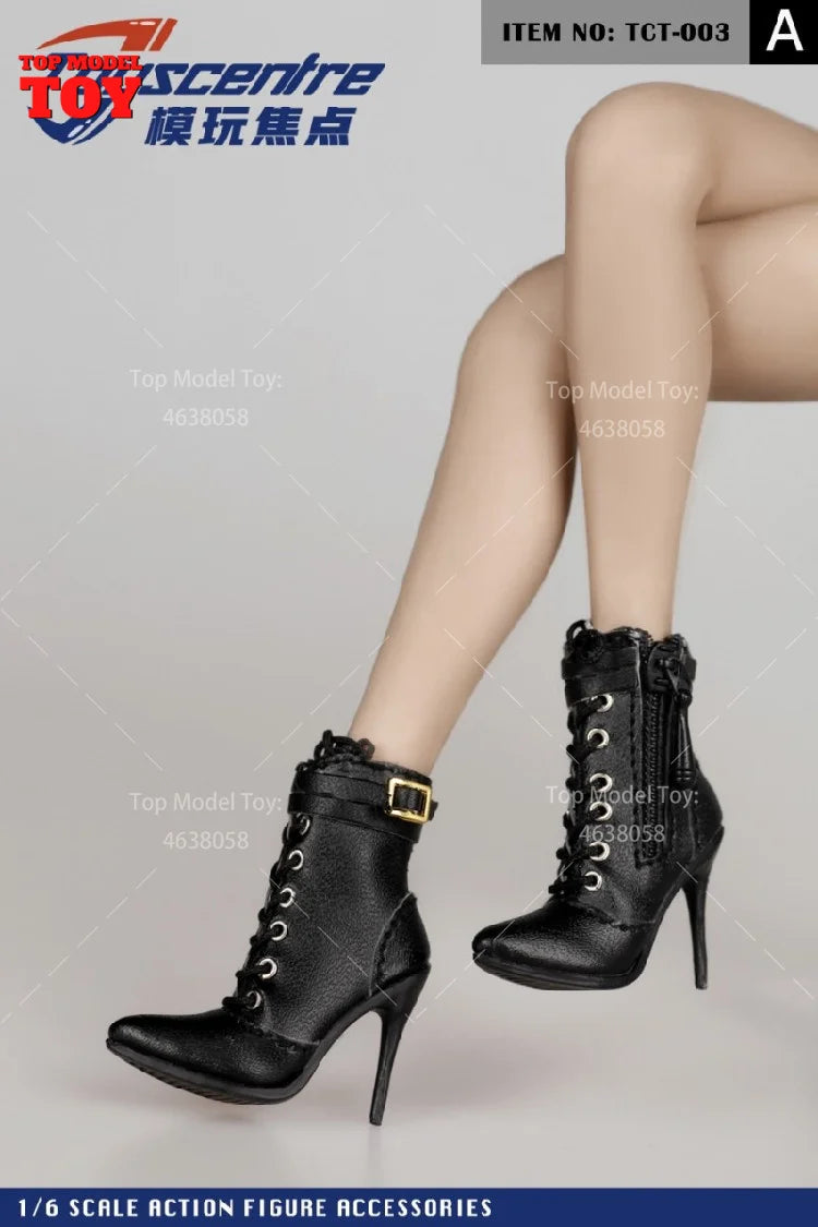 Toyscentre TCT-029 TCT-020 1/6 Female High Heels Boots Hollow Shoes Model TCT-003 4 5 6 7 8 9Fit 12'' Soldier Action Figure Body