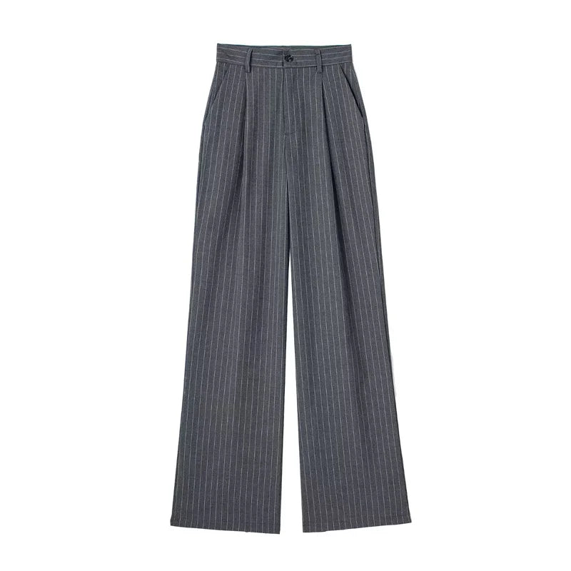 HXAO Women 2024 Wide leg Pants Baggy High Waist Pants Women's Wide Trousers Black Office wear Wide Pants Woman Autumn Trousers BAZAARHUBO