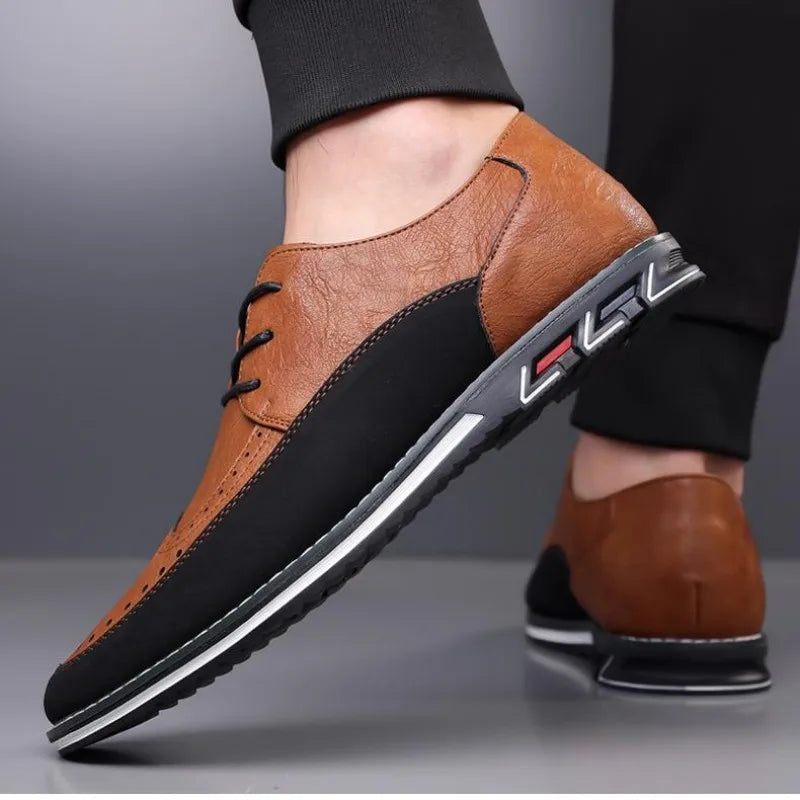 Large Size Men's Lace - Up Casual Shoes Cushioned Sole Ankle Support Fashionable Choice work office shoes big size 50 51 52 53