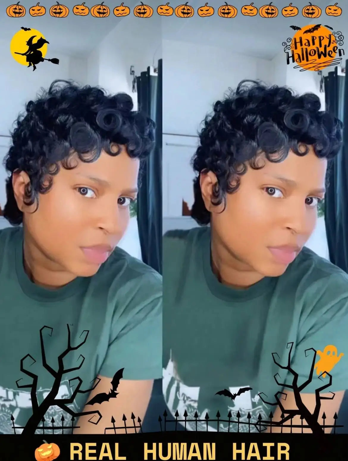 Short Pixie Wigs Short Black Curly Wigs Synthetic Hair Wigs  Natural Wavy Black Pixie Cut Wig Short Curly Layered Synthetic Wig