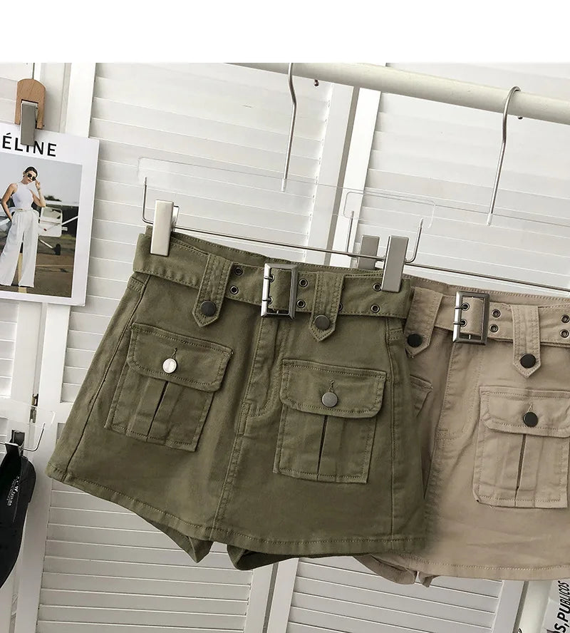 Design Sense Denim Skirt Pants Women's 2026 Summer Korean Version Hip Skirt