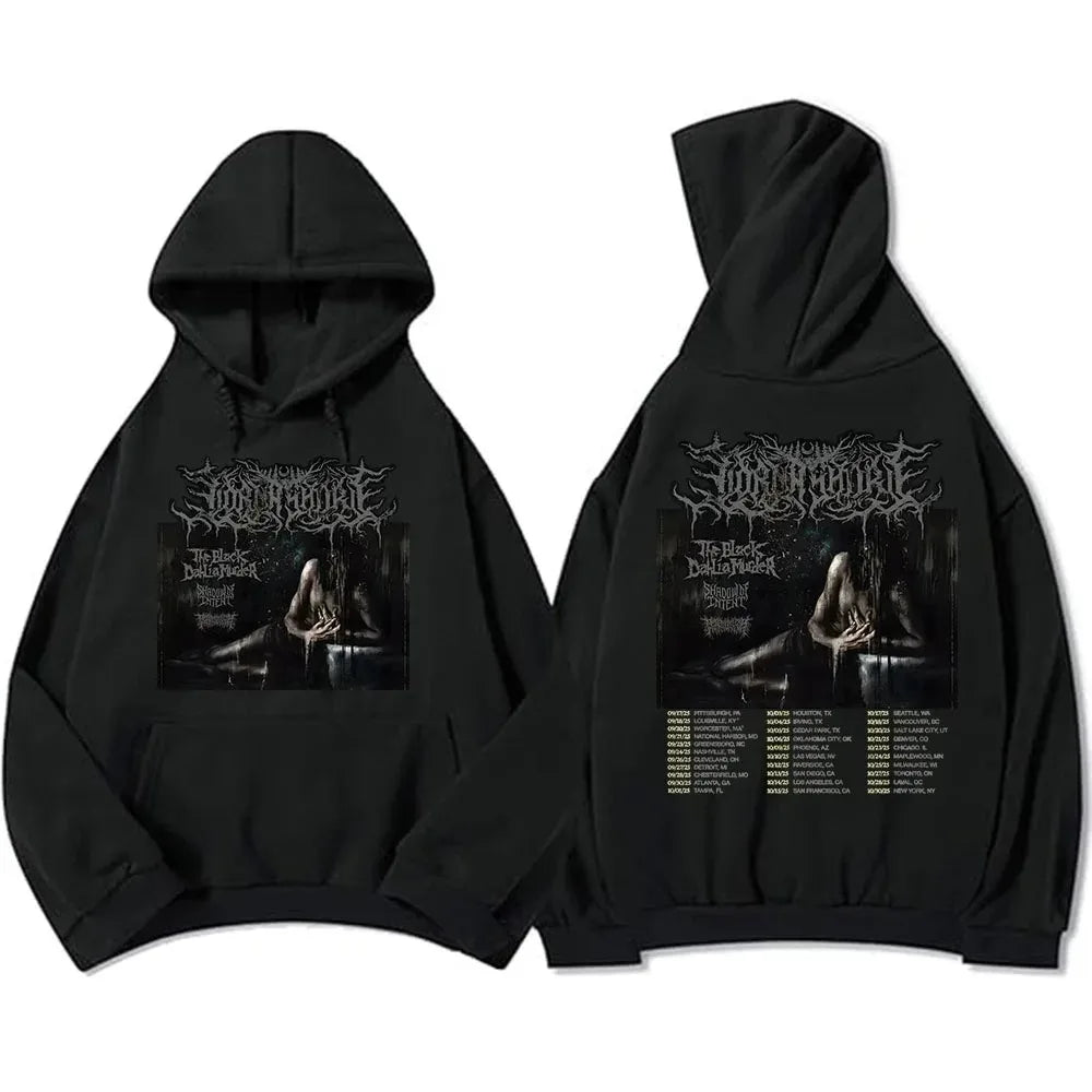 Symphonic Dead Core Band Lorna Shore Album Graphic Print Pullover Men Women Loose Casual Hoodie New Fashion Oversized Sweatshirt