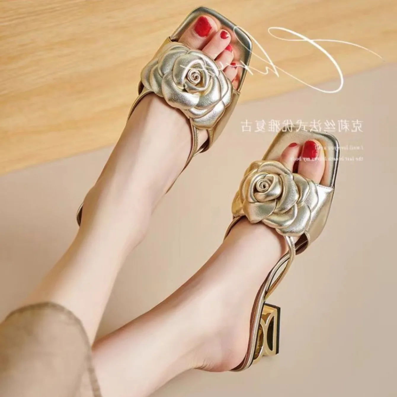 Designer High Heels Women Sandals 2024 Summer  New Platform Sandals Heels Flower Dance Sandals Luxury Sandalias Shoes for Women