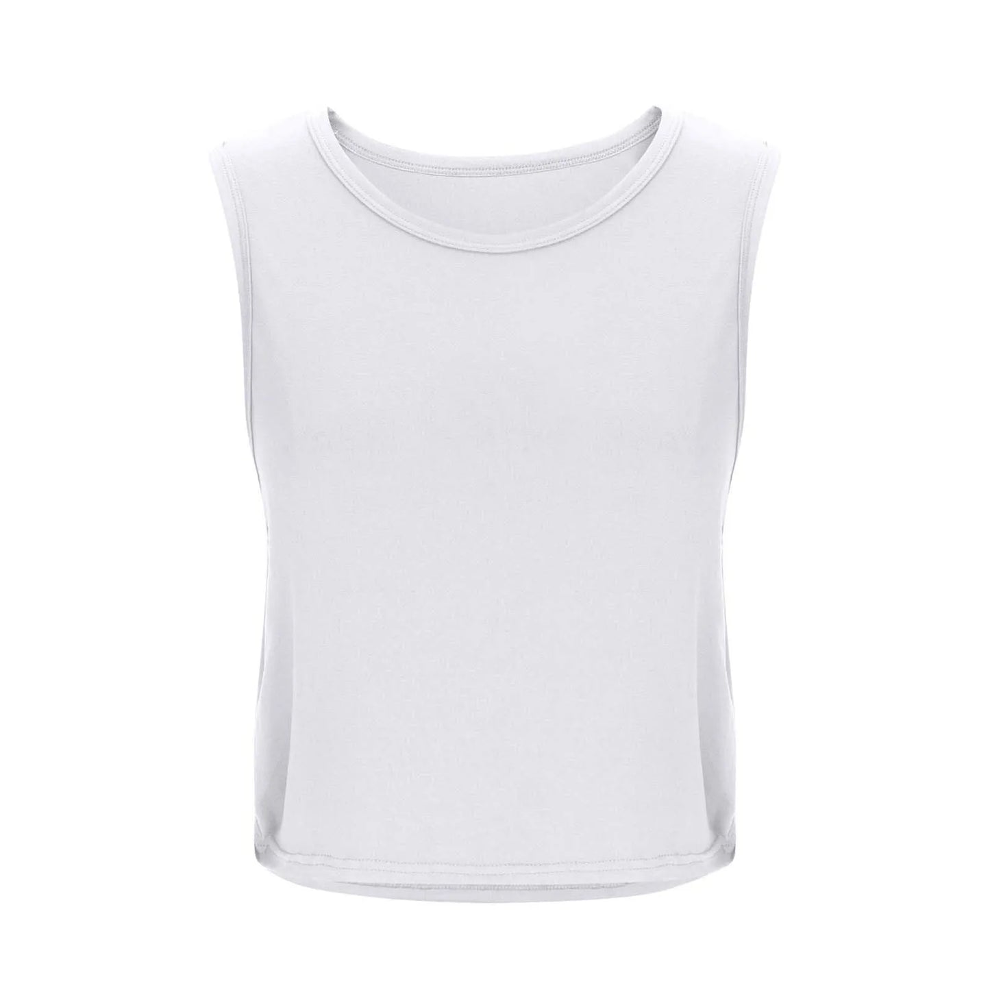 Women Sleeveless Yoga Top Breathable Gym Vest Tank Crop Top Running Tee