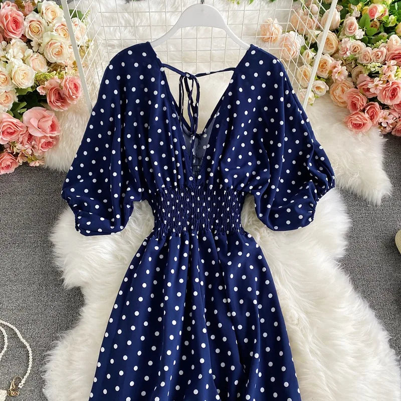 V Neck Sexy Dolman Sleeves Waist Slim Floral Print Jumpsuit Women Wide Leg Trousers Jumpsuit