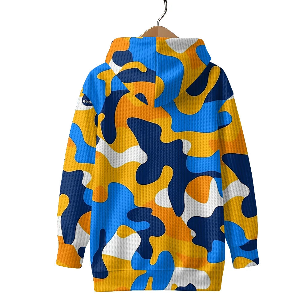 Trendy Camouflage Hooded Cardigan Coats Soft Button-Up Front All-Season Comfort for Outdoor & Indoor Wear Durable Casual Style