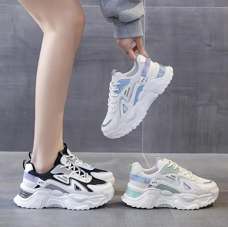 Spring/Autumn Women Running Shoes Breathable Casual Shoes Outdoor Light Weight Sports Shoes Casual Walking Sneakers