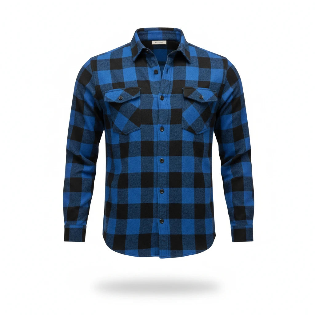 Men's Plaid Shirt Comfortable, Elegant and Versatile Heavy Autumn Coat