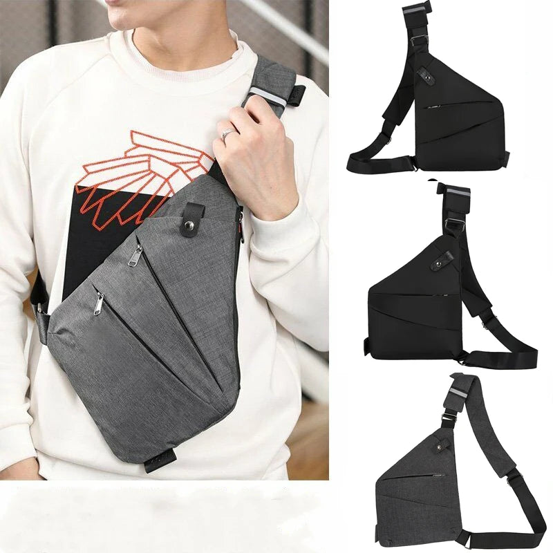 New Multifunction Chest Bags Anti Theft Single Crossobdy Bags for Men Waterproof Male Cross Body Messenger Bag Fanny Pack Sac