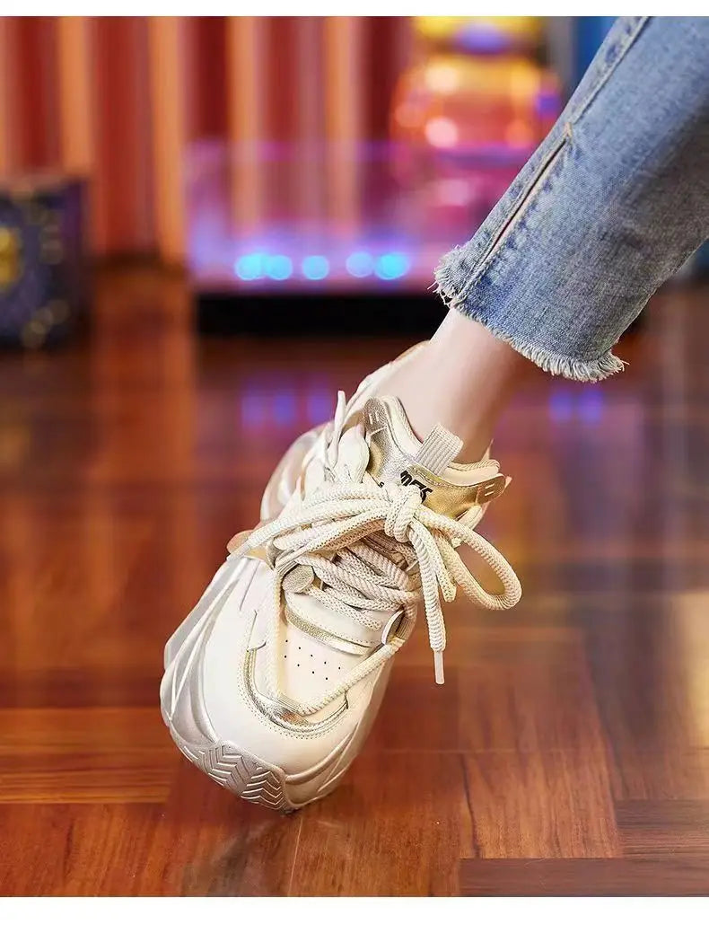High Quality Spring Autumn Women Platform Sneakers Chunky Shoes Sport Vulcanized Shoes Female Casual Shoes 2026 New